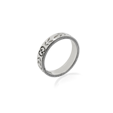 Gucci 18k White Gold Icon Ring // Ring Size: 6.75 // Store Display