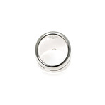 Gucci Bamboo Sterling Silver Oversized Statement Ring // Ring Size: 6 // Store Display