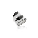 Gucci Bamboo Sterling Silver Oversized Statement Ring // Ring Size: 6 // Store Display