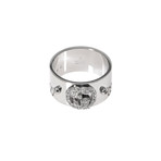 Gucci 18k White Gold Diamond Icon Ring // Ring Size: 5.75 // Store Display