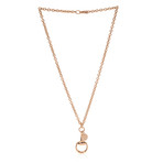 Gucci 18k Rose Gold Horsebit Necklace // Store Display