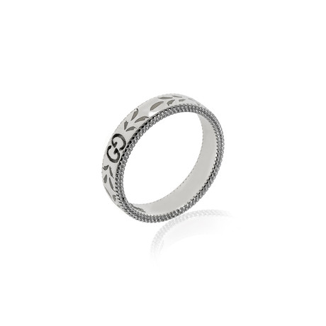 Gucci 18k White Gold Icon Ring // Ring Size: 6.5 // Store Display