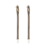 Gucci 18k Yellow Gold Bamboo Earrings // Store Display