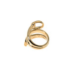 Gucci Horsebit 18k Yellow Gold Spiral Statement Ring // Ring Size: 6 // Store Display