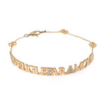 Gucci 18k Yellow Gold Diamond Blind For Love Bracelet // Store Display