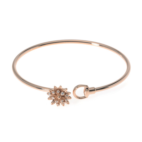 Gucci 18k Rose Gold Diamond Flora Bracelet II // Store Display