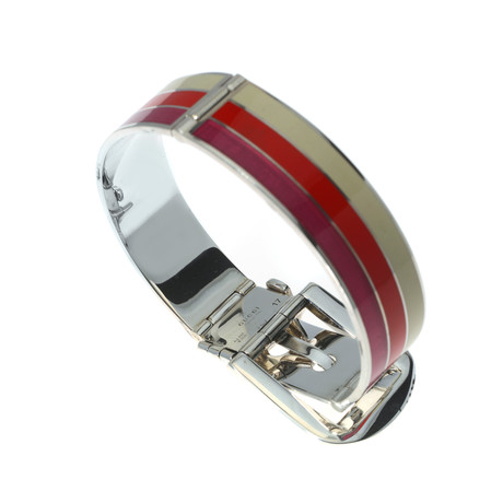 Gucci Sterling Silver Stripe Bracelet III // Store Display