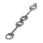 Gucci Horsebit Sterling Silver Diamantissima Link Bracelet // Store Display