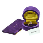 Gucci Flora 18k Two-Tone Gold Diamond + Mother of Pearl Ring // Ring Size: 6.75 // Store Display