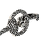 Gucci Horsebit Sterling Silver Diamantissima Link Bracelet // Store Display