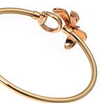 Gucci Flora 18k Rose Gold + Enamel Butterfly Bangle Bracelet // Store Display