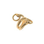 Gucci Horsebit 18k Yellow Gold Spiral Statement Ring // Ring Size: 6 // Store Display