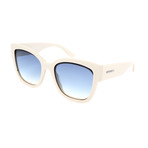 Women's Roxie Sunglasses // Ivory + Blue Gradient