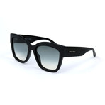 Women's Roxie Sunglasses // Black + Blue Gradient