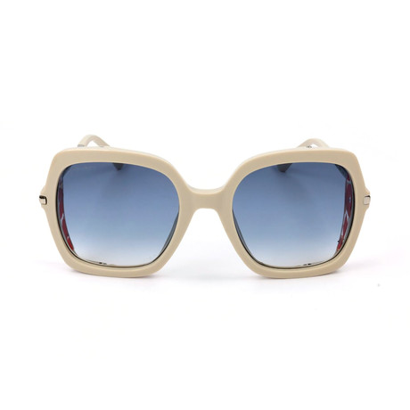 Women's Jona Sunglasses // Beige + Blue