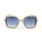 Women's Jona Sunglasses // Beige + Blue