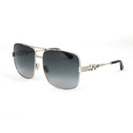 Women's Tonia Sunglasses // Silver + Gray Gradient