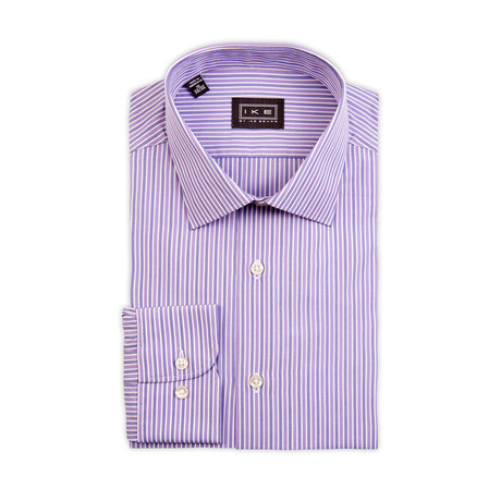 Canne Multi-Stripe Dress Shirt // Lavender (15 32/33)