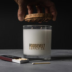 Redwood Cocktail Glass Candle