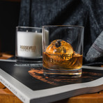 Redwood Cocktail Glass Candle