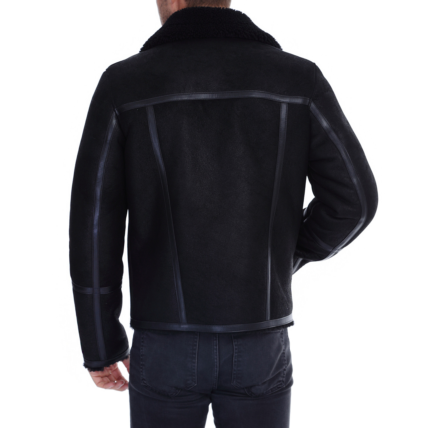 Lowe Leather Jacket Navy Blue XS Franko Armondi Touch Of Modern