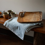 Blossom Stitch Towel // Gray // Set of 2