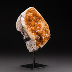 Polished Citrine Crystal Cluster + Custom Metal Stand V8
