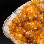 Polished Citrine Crystal Cluster + Custom Metal Stand V8