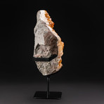 Polished Citrine Crystal Cluster + Custom Metal Stand V8