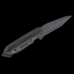 Camillus MICARTA Ti // 7.75" Ti Fixed Blade // Micarta Handle // Carbonitride Titanium AUS-8