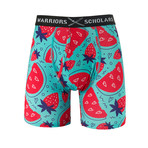 Strawberry Fields Softer Than Cotton Boxer Brief // Blue + Red (M)