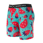 Strawberry Fields Softer Than Cotton Boxer Brief // Blue + Red (2XL)