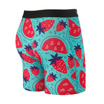 Strawberry Fields Softer Than Cotton Boxer Brief // Blue + Red (M)