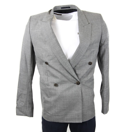 Julian Double Breasted Jacket // Gray (Euro: 36)
