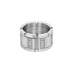 Cartier 18k White Gold Tank Francais Diamond Ring // Ring Size: 5.5 // Pre-Owned