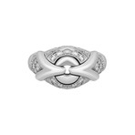 Bulgari 18K White Gold Trika Diamond Ring // Ring Size: 7 // Pre-Owned