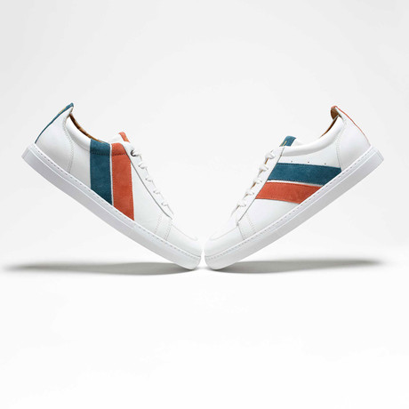 K&L Unisex Sneaker // Turquoise + Salmon (EU Size 35)