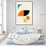 Mid Century Modern Abstract Pop, Retro Style (16"W x 16"H x 0.2"D)