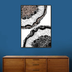 Yin Yang Agate Glitter Glam #1 #gem #decor #art (16"W x 16"H x 0.2"D)