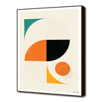 Mid Century Modern Abstract Pop, Retro Style (16"W x 16"H x 0.2"D)