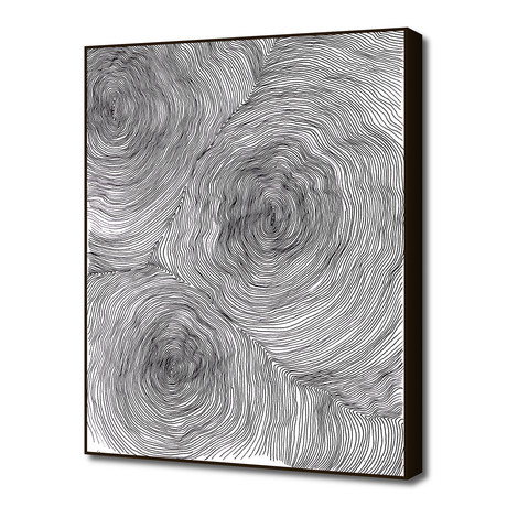 Ripples, three loci (16"W x 16"H x 0.2"D)