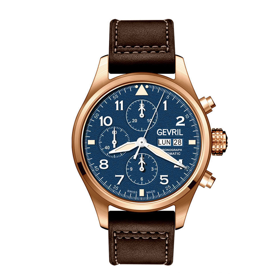 Gevril Essential Chronograph Watches Touch of Modern