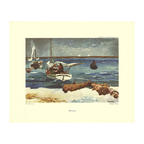 Winslow Homer // Bermuda // 1947 Offset Lithograph