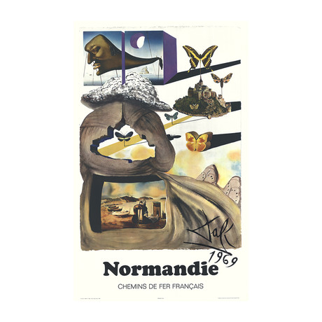 Salvador Dali // Normandie // 1970 Offset Lithograph