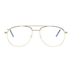 Men's Aviator Blue Light Blocking Glasses // Gold