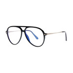 Men's Blue Light Blocking Glasses // Black + Gold