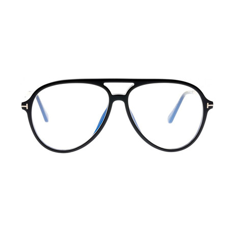 Men's Blue Light Blocking Glasses // Black + Gold