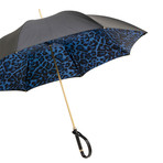 Animal Print Umbrella // Blue + Black