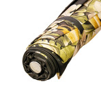 Gems + Crystals Leopard Folding Umbrella // Black