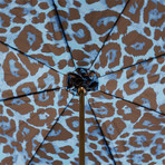 Animal Print Umbrella // Blue + Black